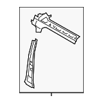 DT1Z61513A31AD - Body: Inner Center Pillar for Ford: Transit Connect Image