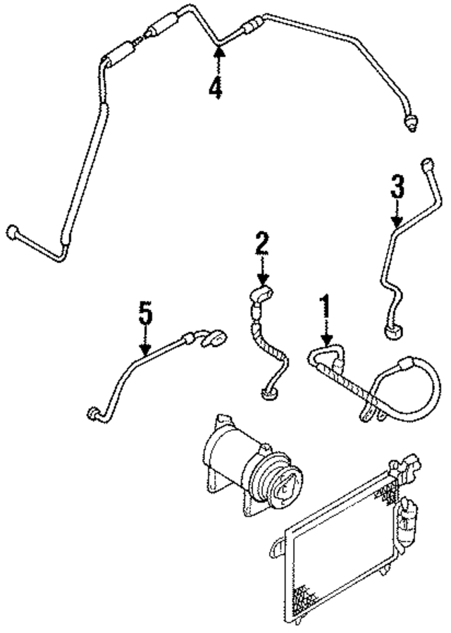8970858681 - : Refrigerant Hose for Honda Image
