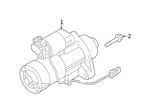 Starter for 2014 INFINITI Q50 #1