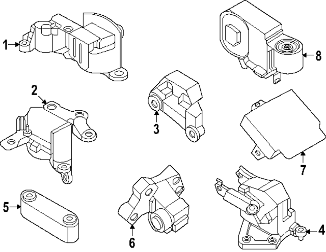 112106SY0A - Engine: Side Mount for INFINITI: QX60 Image