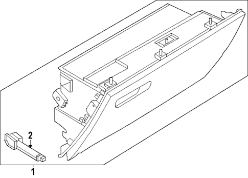 Glove Box for 2024 Lincoln Nautilus #0