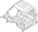 PC3Z25001B24A - Body: Cab for Ford: F-250 Super Duty, F-350 Super Duty, F-450 Super Duty Image