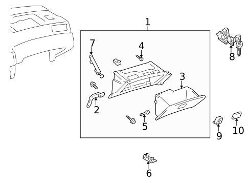 Instrument Panel for 1999 Toyota Camry #2