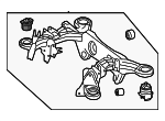 2063509707 - Suspension: Suspension Cross-member for Mercedes-Benz Image