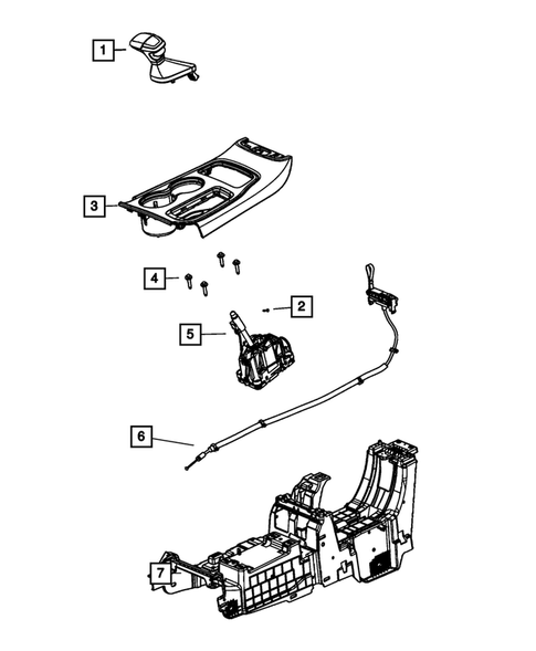 Gearshift Controls and Related Parts for 2023 Dodge Durango #1