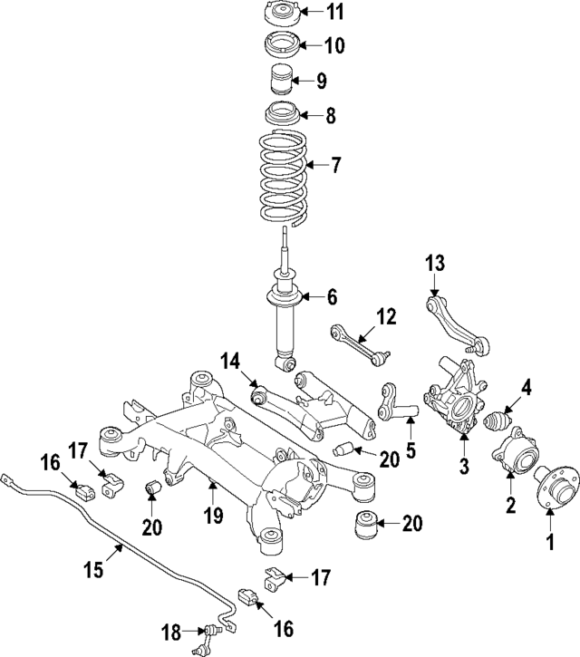 33326796145 - Suspension: Knuckle for BMW Image
