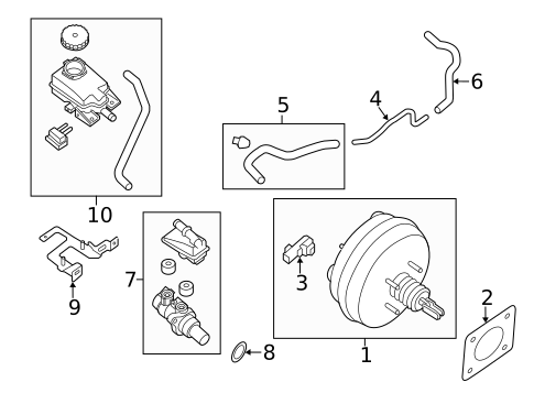 Master Cylinder - Components On Dash Panel for 2025 Nissan Kicks Play #1