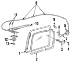 3766495 - Body: Actuator Assembly Clip for Mopar Image