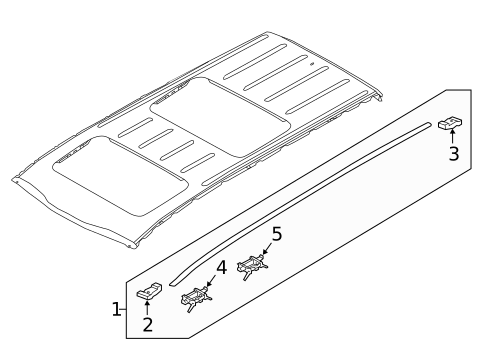 Exterior Trim - Roof for 2018 Kia Sedona #0