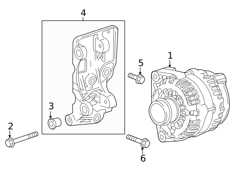 Alternator for 2016 GMC Canyon #0