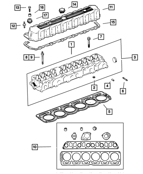 Cylinder Head for 2002 Jeep Grand Cherokee #0