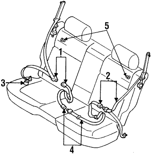 64669AC390MU - : Lap &amp; Shoulder Belt for Subaru Image