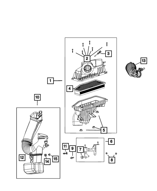 68292848AE - : Air Cleaner Hose for Mopar Image