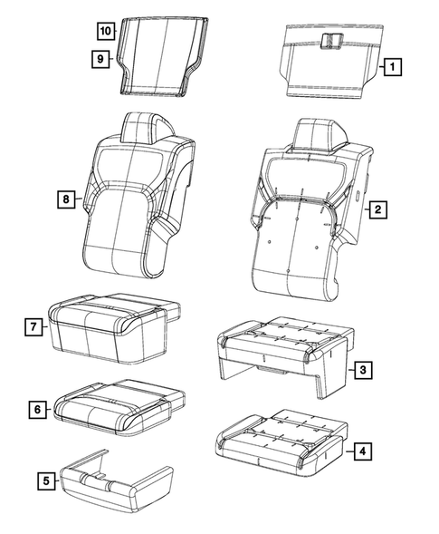 Front Seats - First Row for 2024 Ram 1500 #1