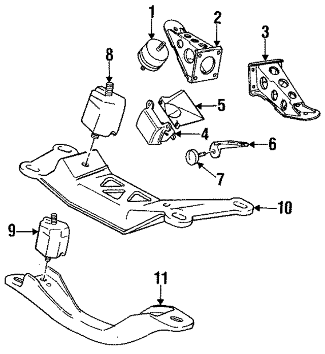 23711175939 - Engine: Trans Mount for BMW Image