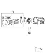 52107979AA - NAG1; W5A580; 5-Speed; Automatic Transmission: Snap Ring for Mopar Image