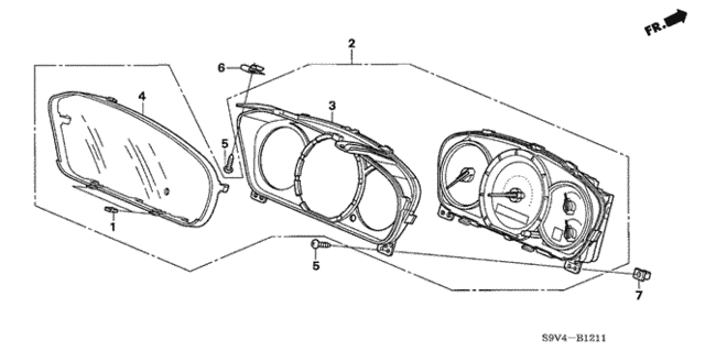 Meter Components (NS) ('06-) for 2007 Honda Pilot #0