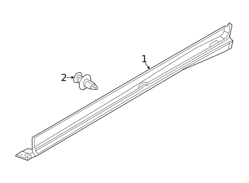 Exterior Trim - Pillars for 2021 Fiat 500X #0
