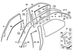 51138125829 - : Molding Roof Left for BMW Image