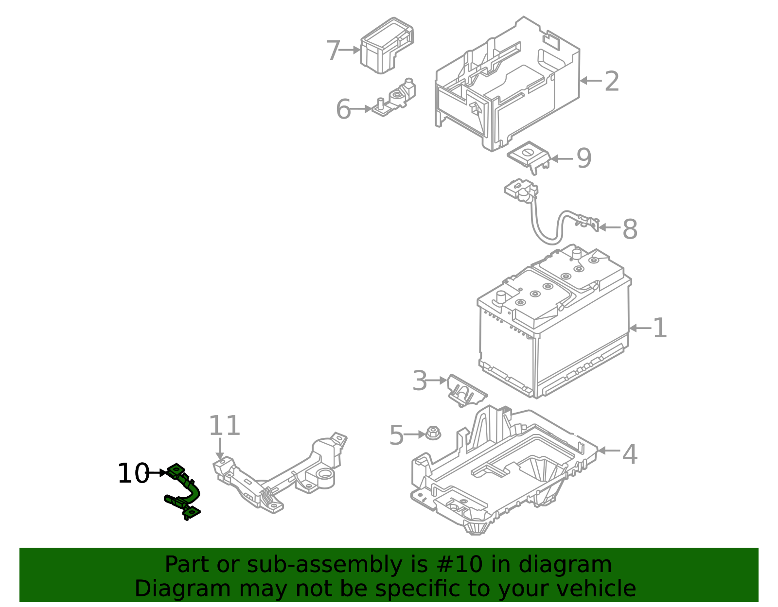 91850-R5010 - Positive Cable 2021-2023 Kia Sorento | Kia.Parts Store
