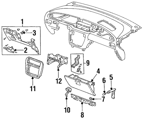 Lower Components for 1995 Honda Odyssey #0