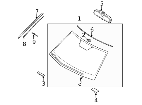 Reveal Moldings for 2009 Kia Borrego #0