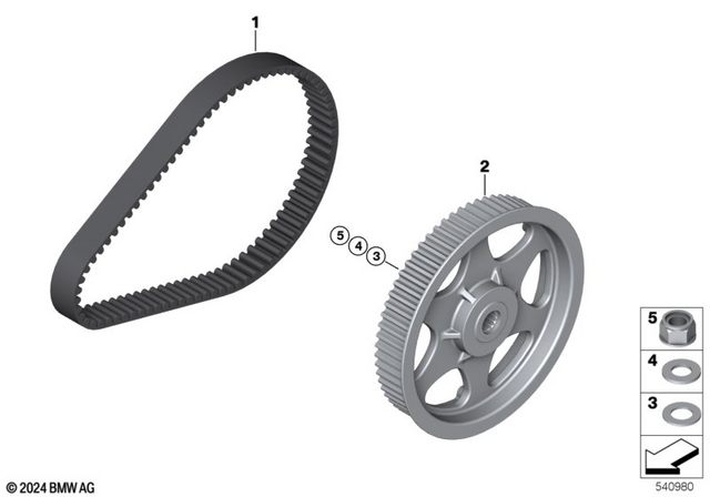 33817914095 - : Belt Pulley               for BMW-Motorrad Image
