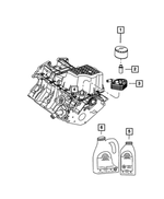 68524000AA - 4.0L Gas; Engine: 10w30 Engine Oil for Mopar Image