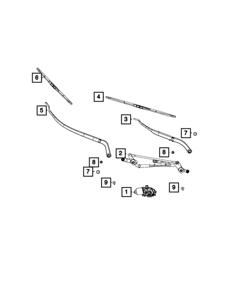 Wiper and Washer System for 2021 Jeep Cherokee #0