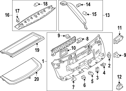 Interior Trim for 2025 Audi SQ8 e-tron Sportback #0