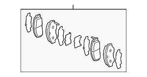 45022TE0A61 - : Brake Pads Front for Acura Image