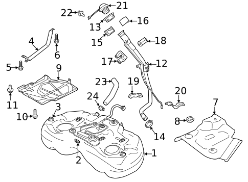 Fuel System Components for 2021 Subaru Forester #0
