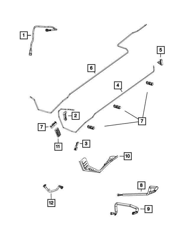 68239484AC - Fuel: Fuel And Brake Bundle Shield for Mopar Image