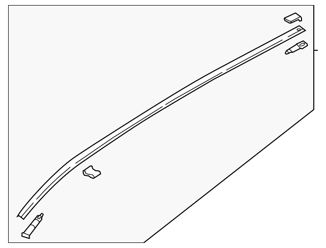 KB7W-50-9L0B - Roof Molding - 2017-2025 Mazda CX-5 | Mazda Swag