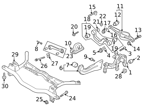 Rear Suspension for 2015 Volkswagen Golf #29