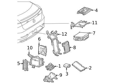 Control Units for 2025 Mercedes-Benz EQE SUV AMG&reg; #3