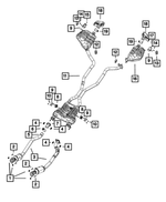 68414798AA - Exhaust: Exhaust Pipe And Converter, Left for Mopar Image