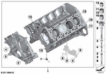 11112351268 - Engine: Engine Block with Piston for BMW Image