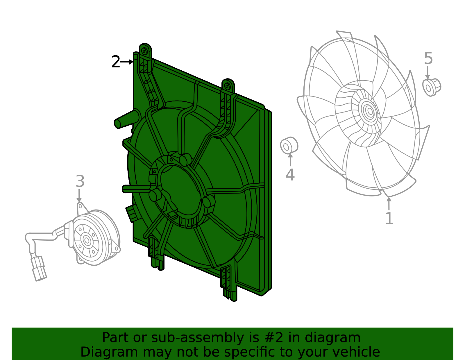 DEPO 344-55011-120 Replacement Engine Cooling Fan