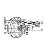 68003621AA - Service Brakes: Brake Booster Check Valve for Mopar Image