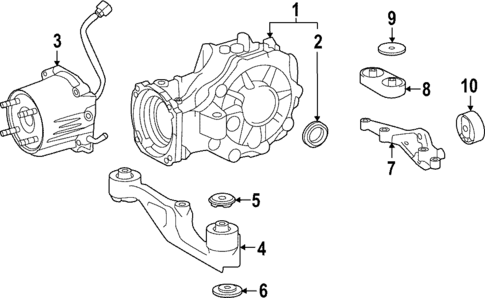 Axle & Differential for 2024 Lexus NX350 #0