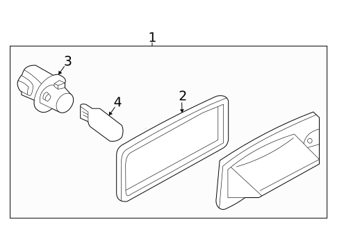 License Lamps for 2015 Nissan Altima #0