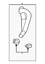 14472AA80A - : Engine Coolant Hose for Subaru: Ascent, Legacy, Outback, WRX Image