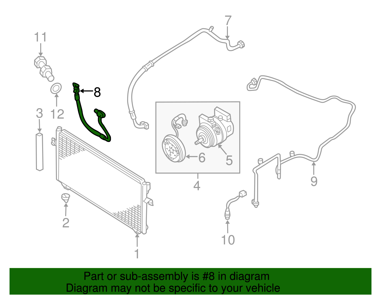 Return Hose - Nissan (92490-8J011)