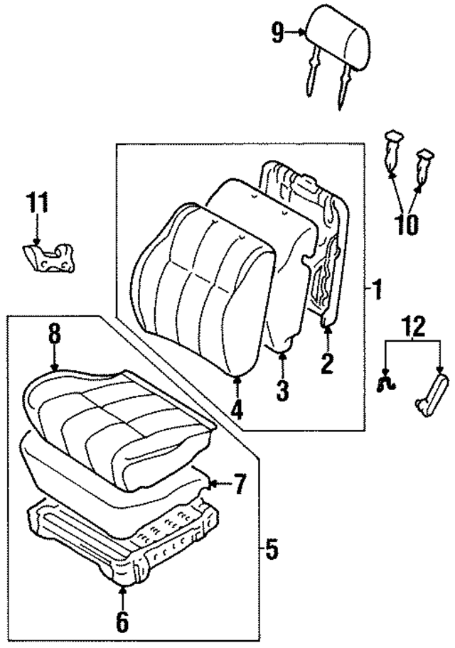 7191034120E0 - : Headrest for Toyota Image
