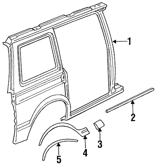 4673340 - Body: Side Panel for Mopar Image