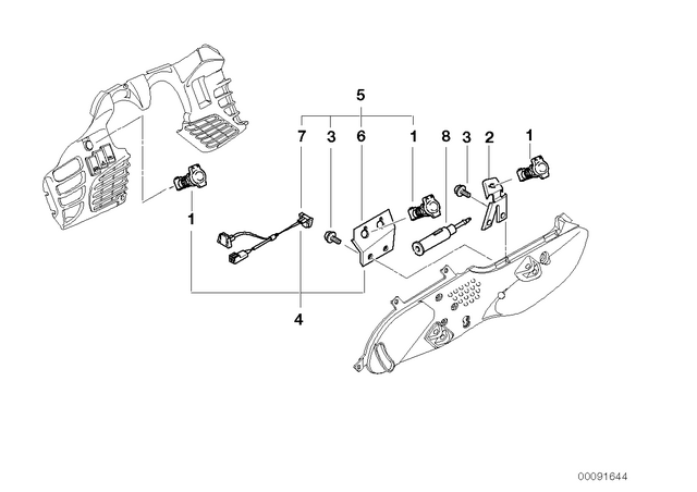 61131391630 - General Electrical System: Plug-in Socket -  for BMW-Motorrad Image