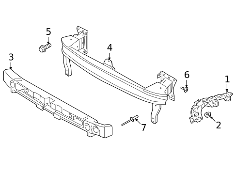 Bumper & Components - Front for 2020 Volkswagen Golf #1