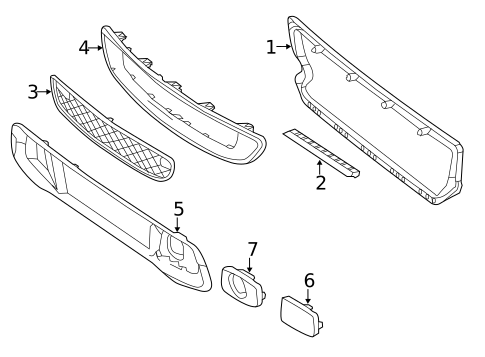 Grille & Components for 2014 Smart Fortwo #0