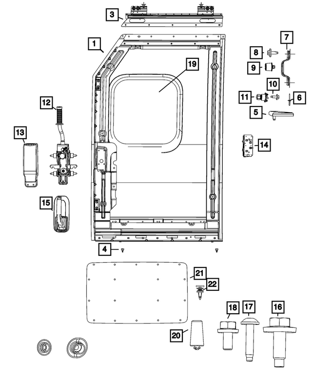68568932AC - : Sliding Pocket Door for Mopar Image